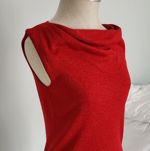 Grena Tops - Y2K Vintage Red Sparlkly Sleevless Shirt